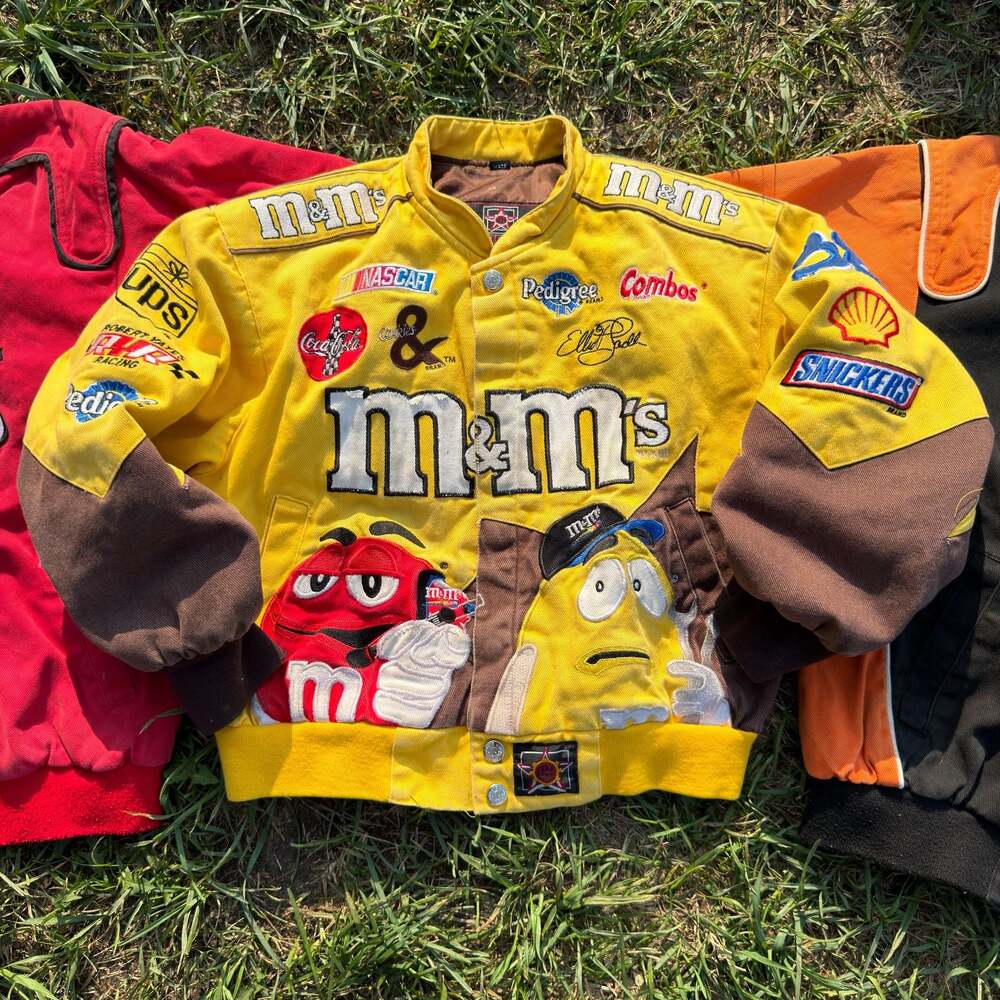 Vintage JH Design Elliott Sadler M&M's NASCAR Racing Jacket Youth L